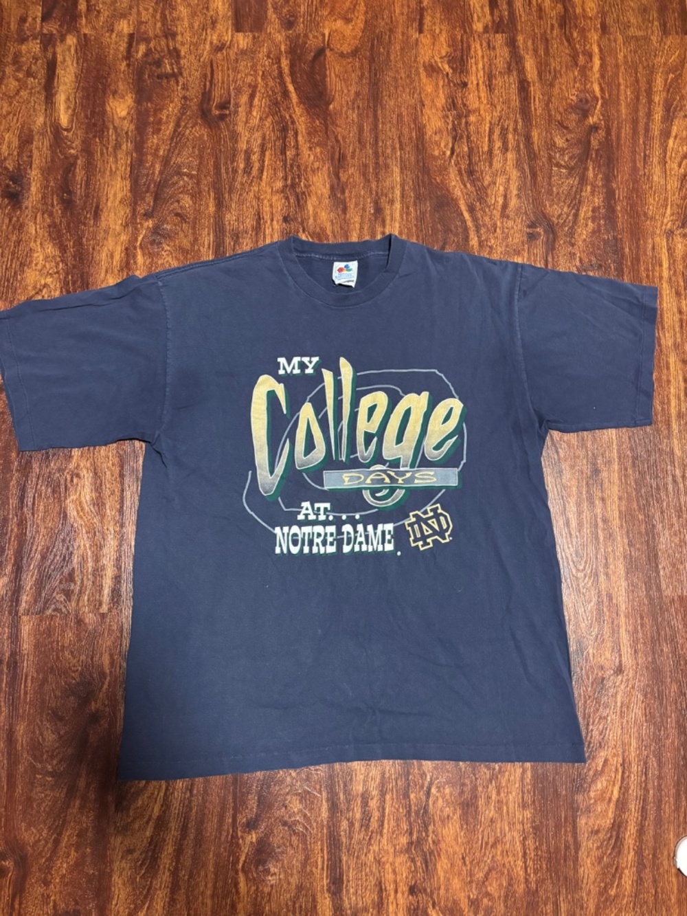 Vintage Notre Dame Single Stitch Graphic T Shirt